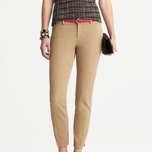 Banana Republic Mojave Beige Sloan Fit Slim Ankle Pants Women's Sz 6